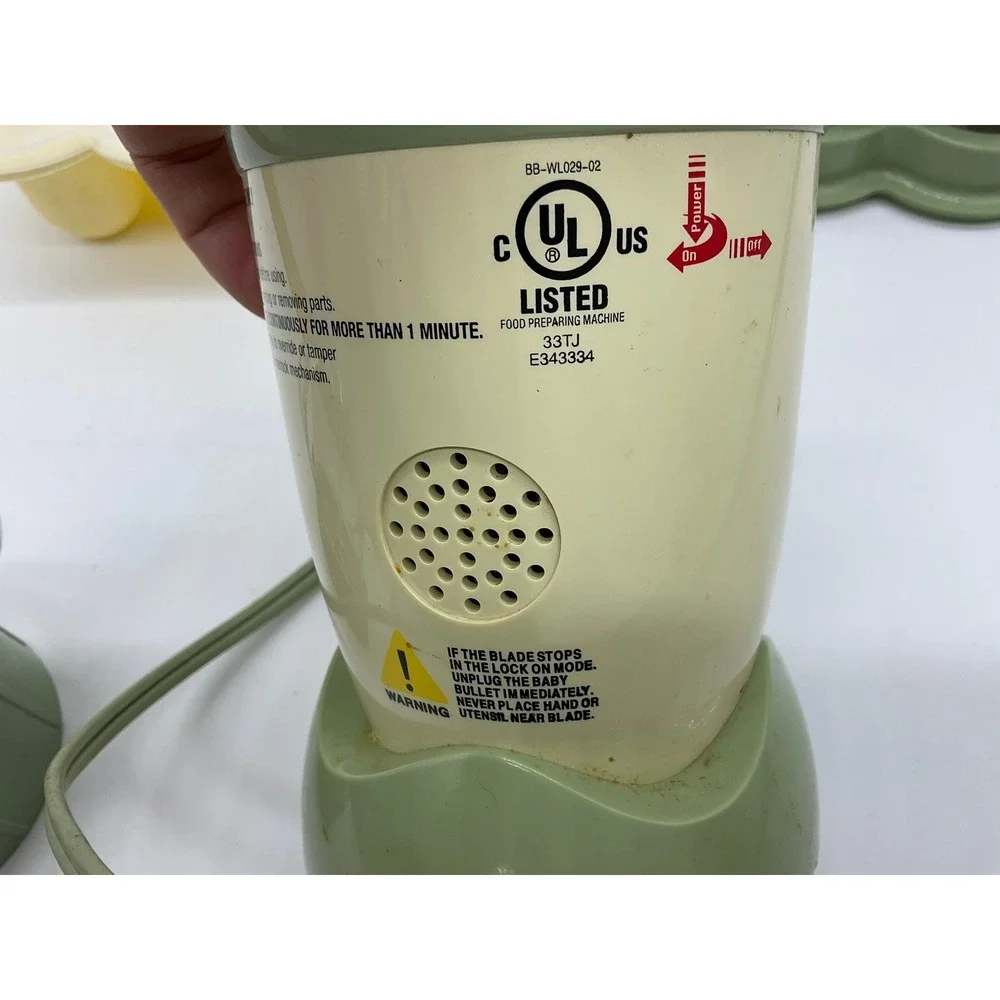 Magic Bullet Baby Bullet Blender System Baby Green BB-101S Food Prep Kit